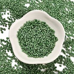 TOHOラウンドシードビーズ  日本製シードビーズ  不透明な色  グリーン  2.5x2mm  穴：1mm  約2941個/50g&nbsp;SEED-XCP0001-26