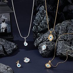 6Pcs 6 Style 304 Stainless Steel Pendants&nbsp;STAS-UN0039-43
