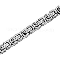 Brass Micro Pave Clear Cubic Zirconia Byzantine Chain Bracelets for Women&nbsp;FS-WG63F55-02