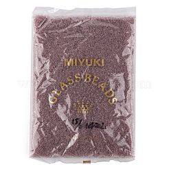 MIYUKIラウンドロカイユビーズ  日本製シードビーズ  （rr142l）透明な光アメジスト  15/0  1.5mm  穴：0.7mm  約250000個/ポンド&nbsp;SEED-G009-RR0142L