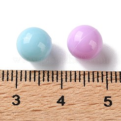 オペーク樹脂ビーズ  大穴ビーズ  穴がない  ラウンド  ミックスカラー  8mm&nbsp;RESI-G134-03B