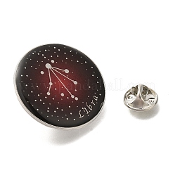 Twelve Constellation Creative Alloy Badges Constellation Brooches&nbsp;LS-JEWB-S033-01P-G