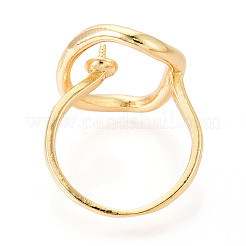 Oval Brass Cup Peg Ring Settings&nbsp;LS-KK-N274-38G