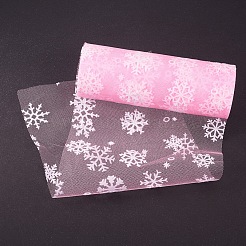 Snowflake Deco Mesh Ribbons&nbsp;OCOR-P010-G05