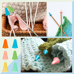 84Pcs 6 Style Rubber Knitting Needle Point Protectors&nbsp;DIY-BC0012-04