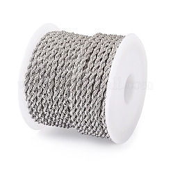304 Stainless Steel Twist Rope Chains&nbsp;CHS-YS0001-08