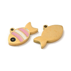 Ion Plating(IP) 316L Surgical Stainless Steel Charms&nbsp;STAS-D035-01B-G