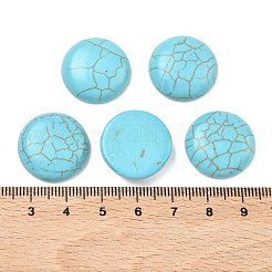Craft Findings Dyed Synthetic Turquoise Flat Back Dome Cabochons&nbsp;LS-X-TURQ-S266-20mm-01