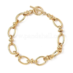 304 Stainless Steel Oval Link Chain Bracelets for Women&nbsp;BJEW-JB12855-01