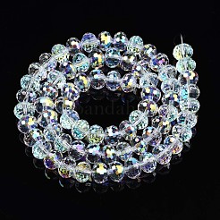 Electroplate Transparent Glass Beads Strands&nbsp;EGLA-N002-19A-B01