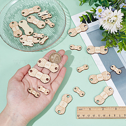 Reusable Wooden Temperature Blanket Buttons&nbsp;AJEW-BC0008-13