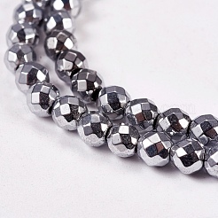 Electroplate Non-magnetic Synthetic Hematite Beads Strands&nbsp;X-G-J169B-4mm-02