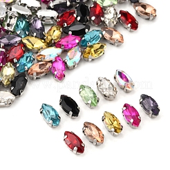 80Pcs 10 Colors Sew on Rhinestone&nbsp;RGLA-FS0001-18