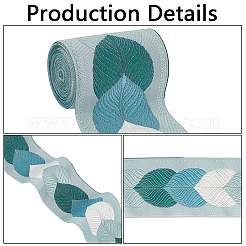 3M Polyester Jacquard Leaf Ribbon for Garment Accessories&nbsp;OCOR-CY0002-12A