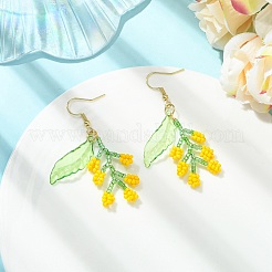 Glass & Acrylic Dangle Earrings&nbsp;EJEW-MZ00732