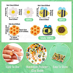 200Pcs Handmade Polymer Clay Beads&nbsp;CLAY-TA0002-17