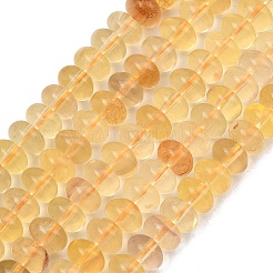 Natural Yellow Fluorite Beads Strands&nbsp;G-D103-B01-01