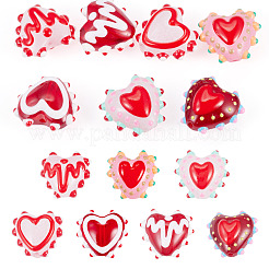 7Pcs 7 Colors Handmade Lampwork Bumpy Beads&nbsp;LAMP-TA0002-58