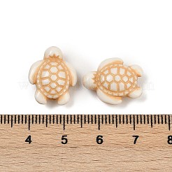 アクリル模造ターコイズビーズ  カメ  桃パフ  17x14x6.5mm  穴：1.8mm  約847個/500g&nbsp;OACR-S047-01