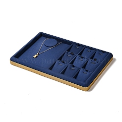10-Slot PU Leather Pendant Necklace Display Tray Stands&nbsp;VBOX-C003-10B