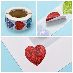 Heart Shaped Stickers Roll&nbsp;X-DIY-K027-A16