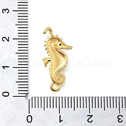 Brass Micro Pave Black Cubic Zirconia Sea Animals Connector Charms&nbsp;KK-C121-03G