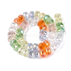 Electroplate Transparent Glass Beads Strands&nbsp;EGLA-N022-15A-B01