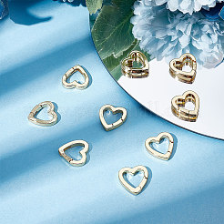 10Pcs Brass Spring Gate Rings&nbsp;KK-BBC0003-89