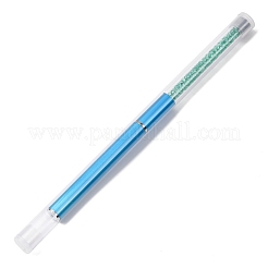 ラインストーンネイルアートライナーブラシ  マニキュア用の保護チューブ付きプラスチック製細筆  ディープスカイブルー  14.4~15.25x1cm&nbsp;MRMJ-P020-03B