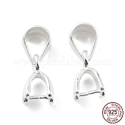 925 Sterling Silver Ice Pick Pinch Bails&nbsp;STER-Z001-015S