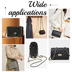 PU Leather & Alloy Bag Chain&nbsp;FIND-WH0040-16A