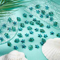 4 Strands 2 Styles Synthetic Turquoise Dyed Beads Strands&nbsp;G-AR0005-81