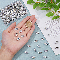 120Pcs Horse Eye Sew on Rhinestone&nbsp;RGLA-DC0001-07B