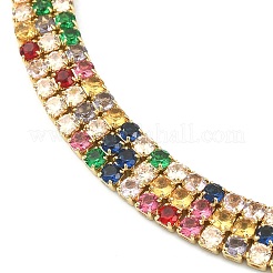 Cubic Zirconia Tennis Bracelets for Women Girl Gift&nbsp;BJEW-F450-04G
