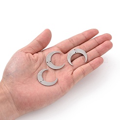 201 Stainless Steel 2-Loop Link Charms&nbsp;X-STAS-N090-LA039-P