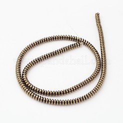 Electroplate Non-magnetic Synthetic Hematite Beads Strands&nbsp;X-G-I175-28