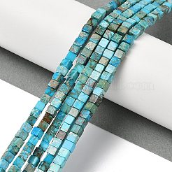 Dyed Synthetic Imperial Jasper Beads Strands&nbsp;G-H087-F02-01B-1
