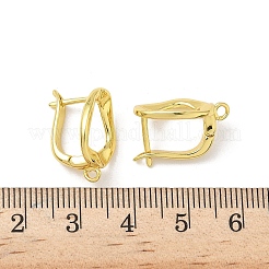 Brass Oval Hoop Earring Findings&nbsp;KK-G536-05G