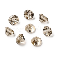 K9ガラス  模造オーストリアクリスタルビーズ  グレードAAA  多面カット  ダイヤモンド  バリーウッド  9.5~10x7~8mm  穴：0.9~1mm&nbsp;SWAR-F075-10mm-29