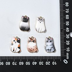 30Pcs 5 Styles Alloy Enamel Pendants&nbsp;ENAM-CJ0004-47