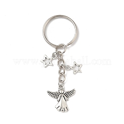 6Pcs Tibetan Style Alloy Keychains&nbsp;KEYC-JKC01377