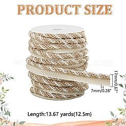 1 Bundle Polyester Twist Lip Cord Trim&nbsp;SRIB-WR0001-10B
