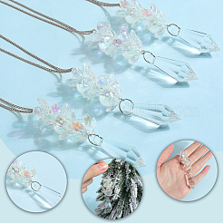 8Pcs Glass Pendants&nbsp;PALLOY-SP00008