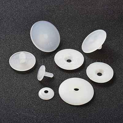 プラスチック人形の目 ぬいぐるみの目 安全の目 ホワイト 19.5~44x4