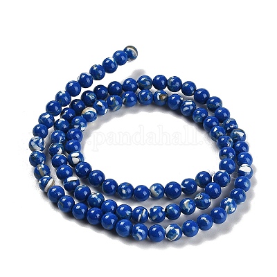 Assembled Synthetic Stone and Trochus Shell Beads Strands&nbsp;G-B128-08A-05-1