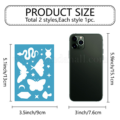 Acrylic Earring Handwork Template&nbsp;DIY-WH0359-025-1