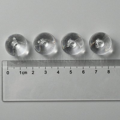 透明なアクリルビーズ  ラウンド  透明  サイズ：直径18mm  穴：2mm  約137個/500g&nbsp;PL530-1