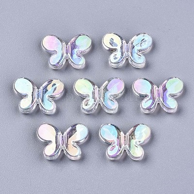 Transparent Acrylic Beads&nbsp;X-PACR-N010-016-1