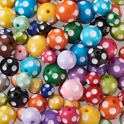 Opaque Acrylic Beads&nbsp;SACR-CW0001-03-1