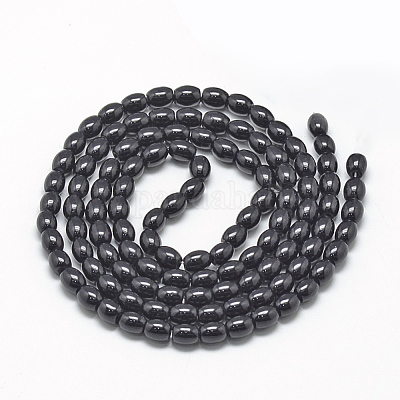 Baking Paint Glass Beads Strands&nbsp;X-DGLA-S115-8x6mm-Y49-1
